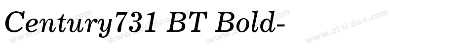 Century731 BT Bold字体转换